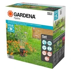 Gardena Pipeline-Start-Set Viereckregner 11 -tlg.
