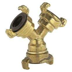 Gardena 2-Wege-Verteiler Messing, Übergang Von 19 Mm (3/4“)- Auf 13 Mm (1/2“)