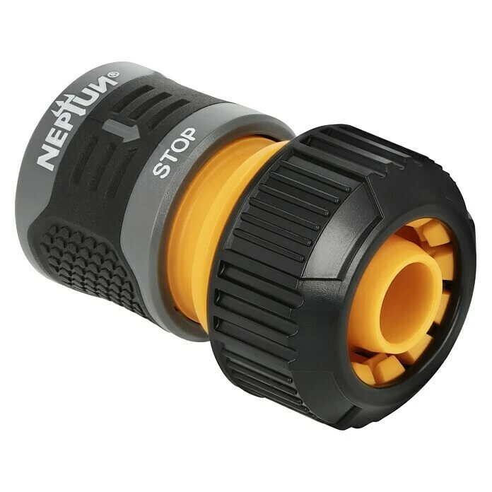 Neptun Schlauchkupplung ¾″, Mit Wasserstopp 3 Neptun Schlauchkupplung ¾″, Mit Wasserstopp