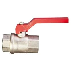 Kugelhahn 1¼″, Messing, Verchromt