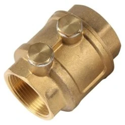 Floraworld Rückschlagventil Mit Entleerung, Messing, Größe Anschluss: 1¼″