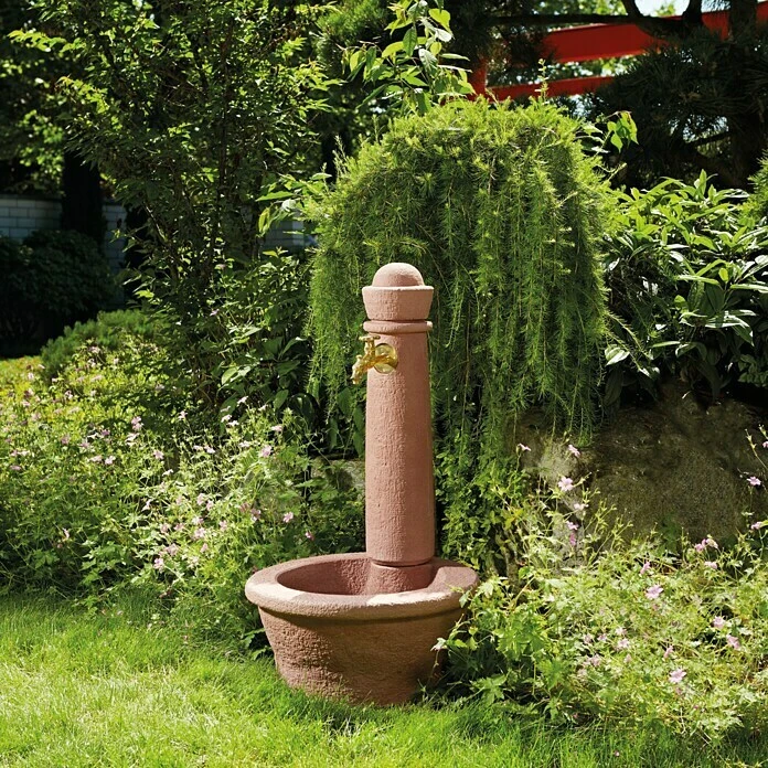 Garantia Brunnen Roma Redstone, 54 X 54 X 100 Cm 4 Garantia Brunnen Roma Redstone, 54 X 54 X 100 Cm – Bild 2