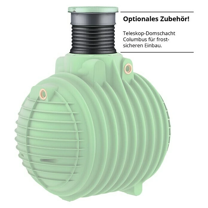 Garantia ProLine Regenwassererdtank Columbus 4.500 L, Dunkelgrün 4 Garantia ProLine Regenwassererdtank Columbus 4.500 L, Dunkelgrün – Bild 2