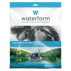 Regentonnen-Verbindungs-Set Mit Schlauch 6 -tlg., Regentonnen Maze, Tube, Aquacan, Smooth, Peruno, Aqua Tower & Tower Stone -Gartenwerkzeuge 12 1659