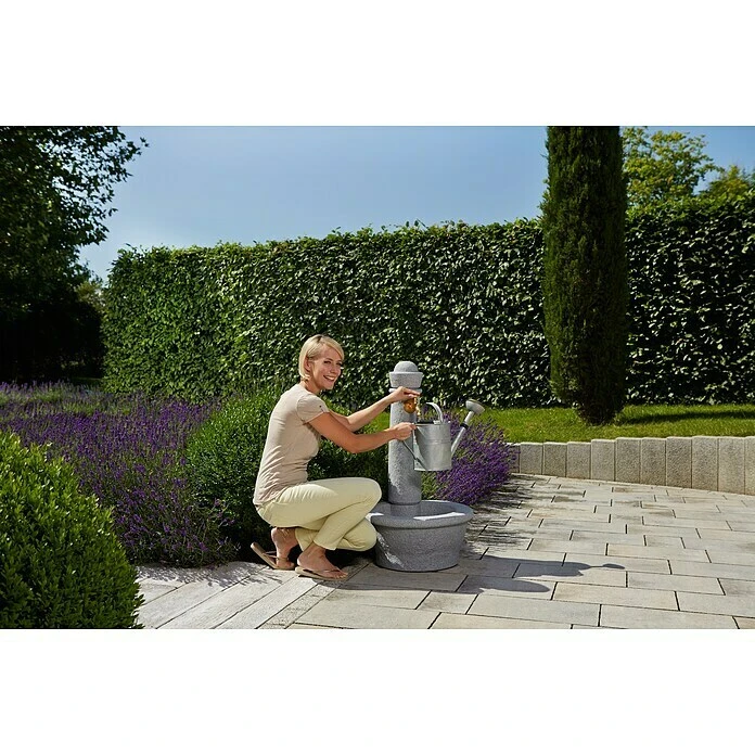 Garantia Brunnen Roma Lightgranite, 54 X 54 X 100 Cm 4 Garantia Brunnen Roma Lightgranite, 54 X 54 X 100 Cm – Bild 2