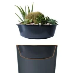 4rain Regenspeicher Vaso Darkgranite, 220 L -Gartenwerkzeuge 12 1798