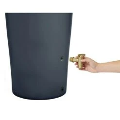 4rain Regenspeicher Vaso Darkgranite, 220 L -Gartenwerkzeuge 12 1799