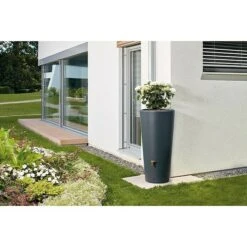 4rain Regenspeicher Vaso Darkgranite, 220 L -Gartenwerkzeuge 12 1800