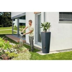4rain Regenspeicher Vaso Darkgranite, 220 L -Gartenwerkzeuge 12 1801