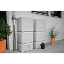 3P Technik Regentonne Jumbo 800 L, Granit -Gartenwerkzeuge 12 1804