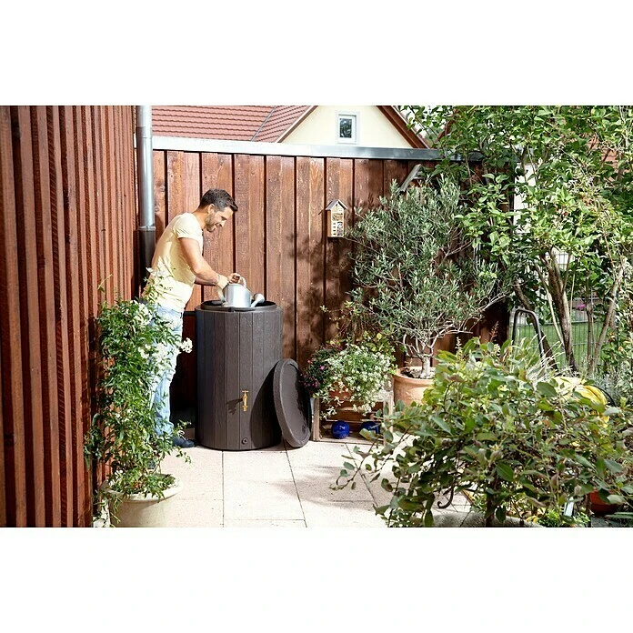 Garantia Regenspeicher Timber 230 L, Dunkelbraun 8 Garantia Regenspeicher Timber 230 L, Dunkelbraun – Bild 6