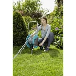 Gardena Schlauchwagen CleverRoll M Kunststoff/Metall, Schlauchkapazität: 60 M, 13 Mm (½″) -Gartenwerkzeuge 12 2046