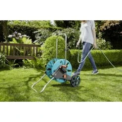 Gardena Schlauchwagen CleverRoll M Kunststoff/Metall, Schlauchkapazität: 60 M, 13 Mm (½″) -Gartenwerkzeuge 12 2047