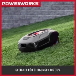 Powerworks Mähroboter P15 24 V, 2 Ah, Max. Flächenempfehlung: 1.500 M² -Gartenwerkzeuge 12 206