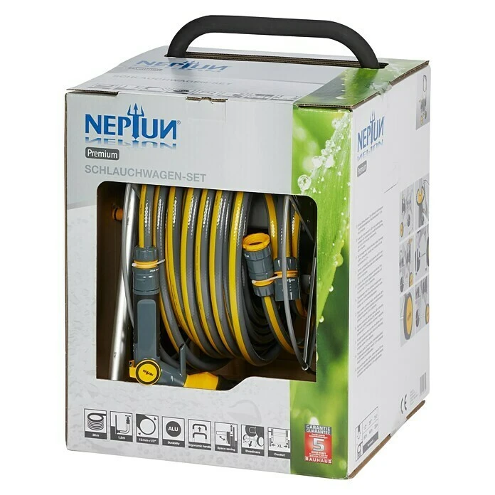 Neptun Premium Schlauchwagen-Set Explorer Metall, Schlauchlänge: 30 M 5 Neptun Premium Schlauchwagen-Set Explorer Metall, Schlauchlänge: 30 M – Bild 3