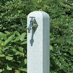 Wasserzapfstelle Poller Granitfarben, Höhe: 90 Cm 12 Wasserzapfstelle Poller Granitfarben, Höhe: 90 Cm -Gartenwerkzeuge 12 2442