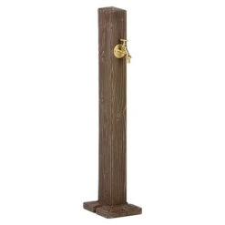 Wasserzapfstelle Forest Dunkelbraun, Höhe: 100 Cm, Ausstattung: Wasserhahn