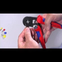 Knipex Crimpzange Für Aderendhülsen Brüniert, Seiteneinführung -Gartenwerkzeuge 12 2494