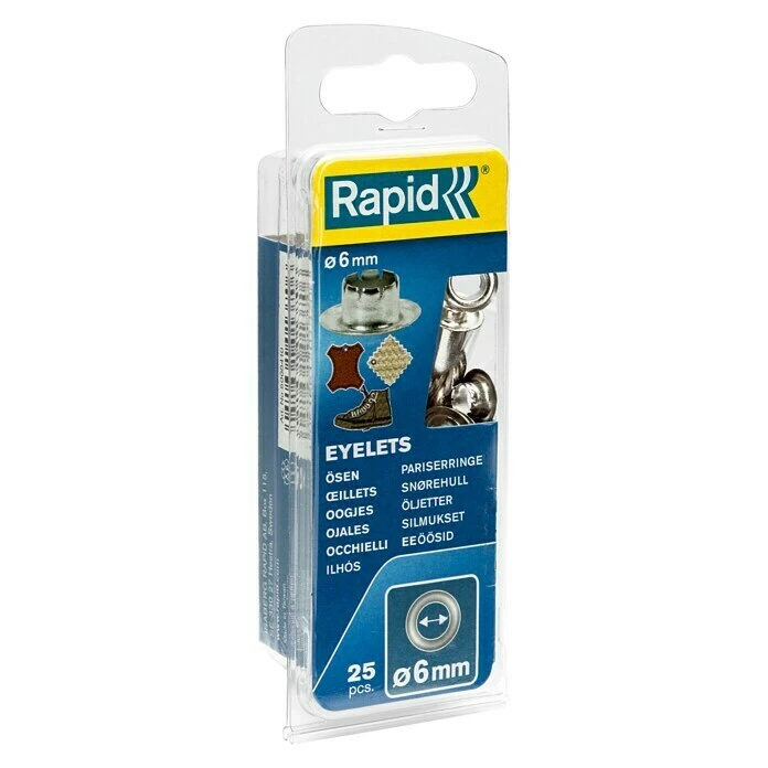 Rapid Ösen Durchmesser: 6 Mm, 25 Stk. 3 Rapid Ösen Durchmesser: 6 Mm, 25 Stk.
