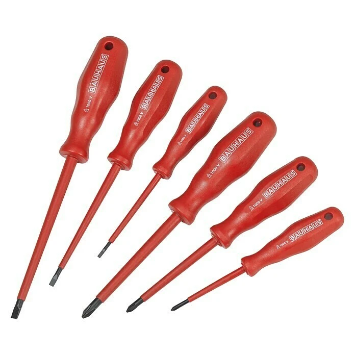 BAUHAUS Schraubendreher-Set Geeignet Für: Schlitz Und Kreuzschlitz PH, 6 -tlg. 3 BAUHAUS Schraubendreher-Set Geeignet Für: Schlitz Und Kreuzschlitz PH, 6 -tlg.