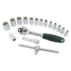 Brüder Mannesmann Steckschlüssel-Satz Green Line 130 -tlg. -Gartenwerkzeuge 12 2893