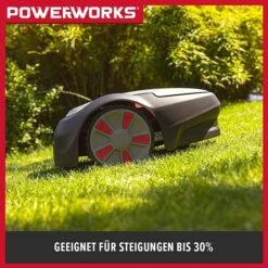 Powerworks Mähroboter P3 20 V, 2 Ah, Max. Flächenempfehlung: 300 M² -Gartenwerkzeuge 12 291