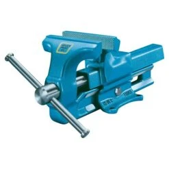 Heuer Schraubstock Backenbreite: 140 Mm, Stahl, Rohrspannbacken