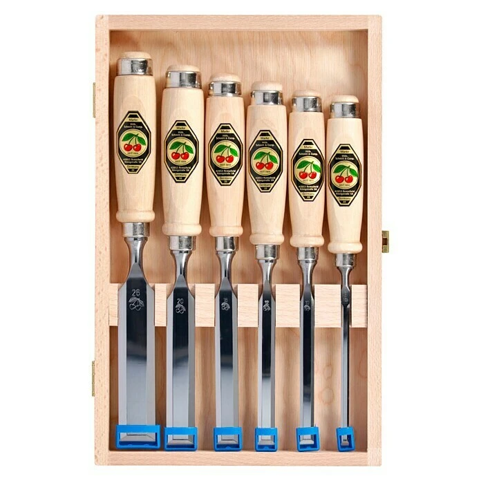 Kirschen Stechbeitelsatz 6 -tlg. 3 Kirschen Stechbeitelsatz 6 -tlg.