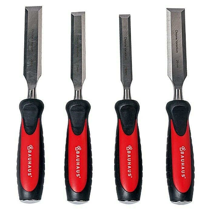 BAUHAUS Stechbeitel-Set 4 -tlg., 2K-Griff, Chrom-Vanadium-Stahl 3 BAUHAUS Stechbeitel-Set 4 -tlg., 2K-Griff, Chrom-Vanadium-Stahl