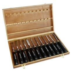 Holzmann Kerbschnitzsatz Holzbox, 12 -tlg.