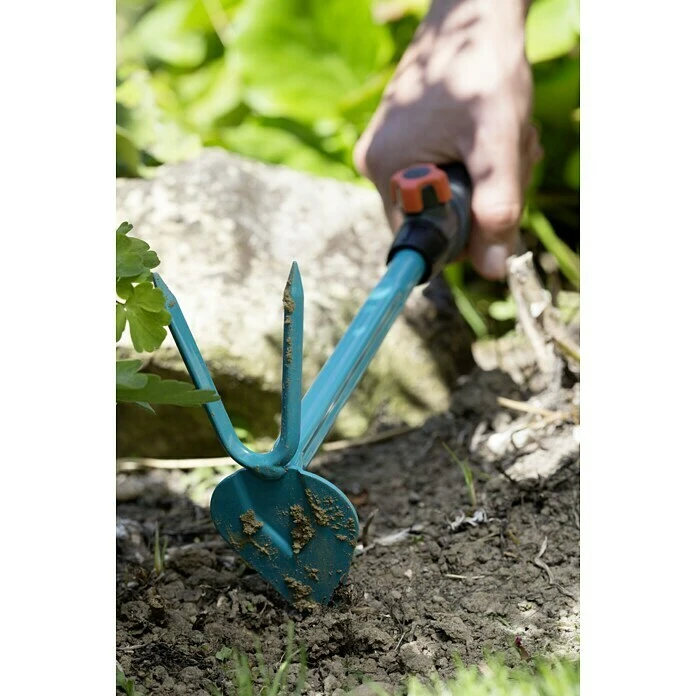 Gardena Combisystem Kleinhacke Arbeitsbreite: 6 Cm, Blattform: Herzförmig, Anzahl Zinken: 2 4 Gardena Combisystem Kleinhacke Arbeitsbreite: 6 Cm, Blattform: Herzförmig, Anzahl Zinken: 2 – Bild 2
