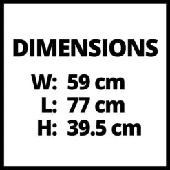 Einhell Mähroboter-Garage 77,5 X 60,5 X 40,5 Cm, Schwarz, Klappbarer Deckel -Gartenwerkzeuge 12 643