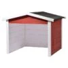 Dobar Mähroboter-Garage 87 X 80 X 70 Cm, Schwarz/Weiß/Rot -Gartenwerkzeuge 12 649
