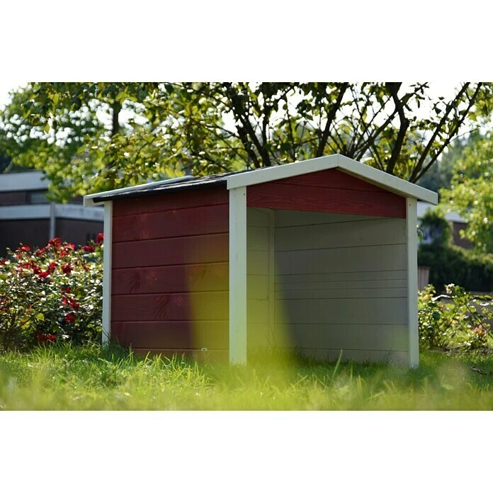 Dobar Mähroboter-Garage 87 X 80 X 70 Cm, Schwarz/Weiß/Rot 7 Dobar Mähroboter-Garage 87 X 80 X 70 Cm, Schwarz/Weiß/Rot – Bild 5