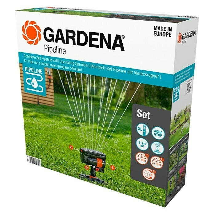 Gardena Pipeline-Start-Set Viereckregner 13 -tlg. 3 Gardena Pipeline-Start-Set Viereckregner 13 -tlg.